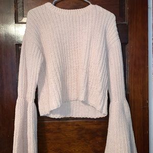 Cropped Bell Sleeve sweater